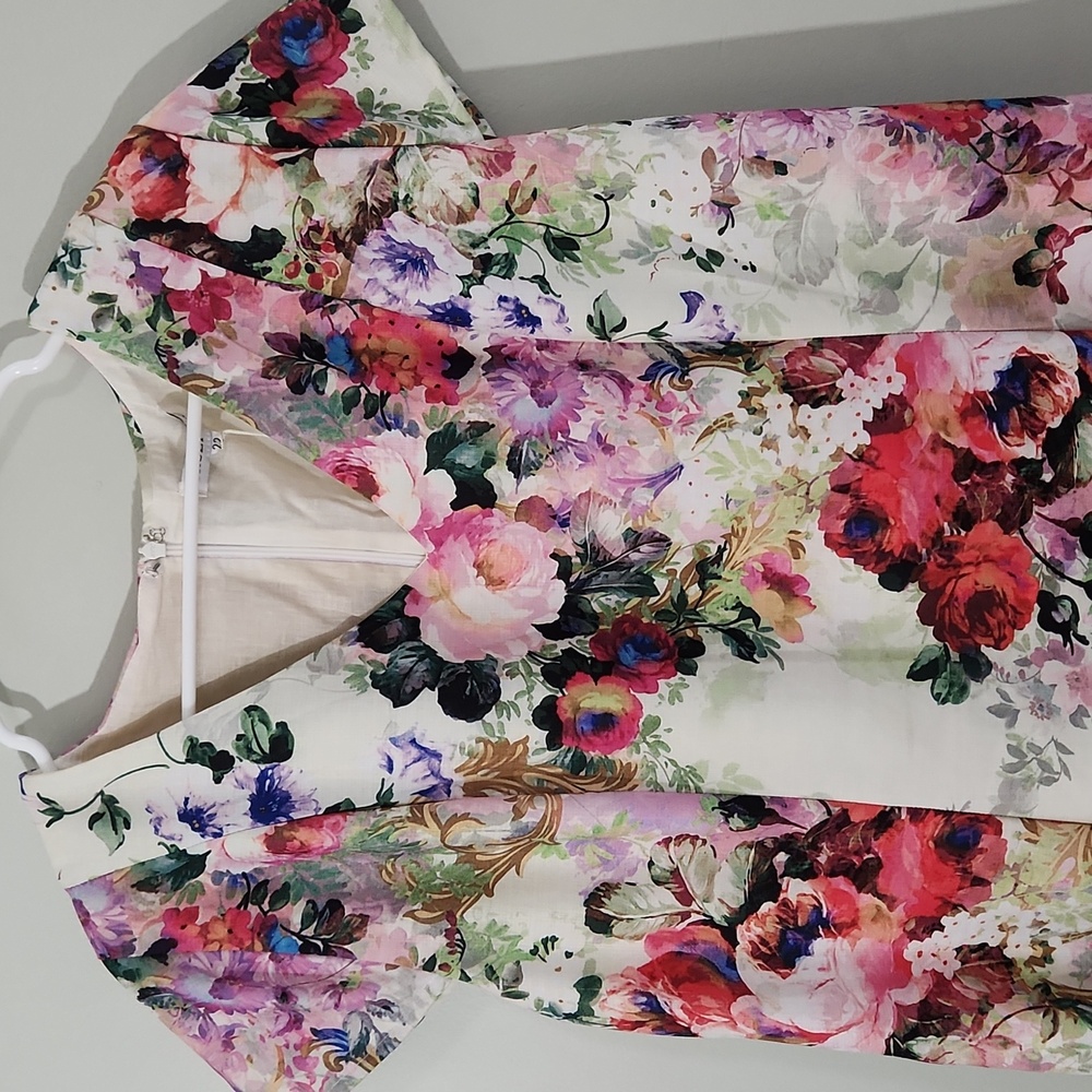 TRULY Multicolor Floral Midi Dress - Picture 3 of 5